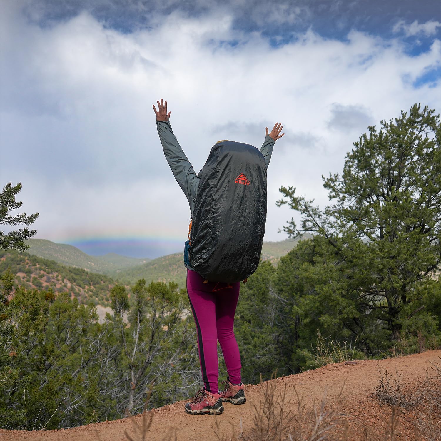 Kelty Backpack Rain Cover, Water Proof Cover for Hiking and Backpacking Packs 30 to 105 Liters, Elastic Cinch, Integrated Stuff Pocket, 2024 Update - Image 12