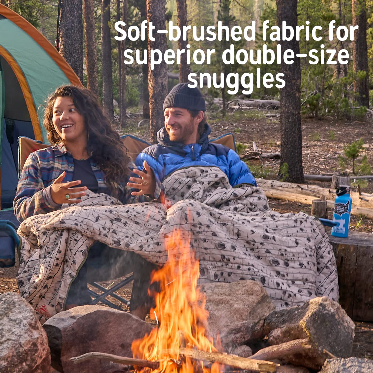 Kelty Biggie Blanket, 2 Person Large Insulated Camping Indoor Outdoor Travel Blanket and Ground Picnic Covering, Updated for 2022 - Image 7