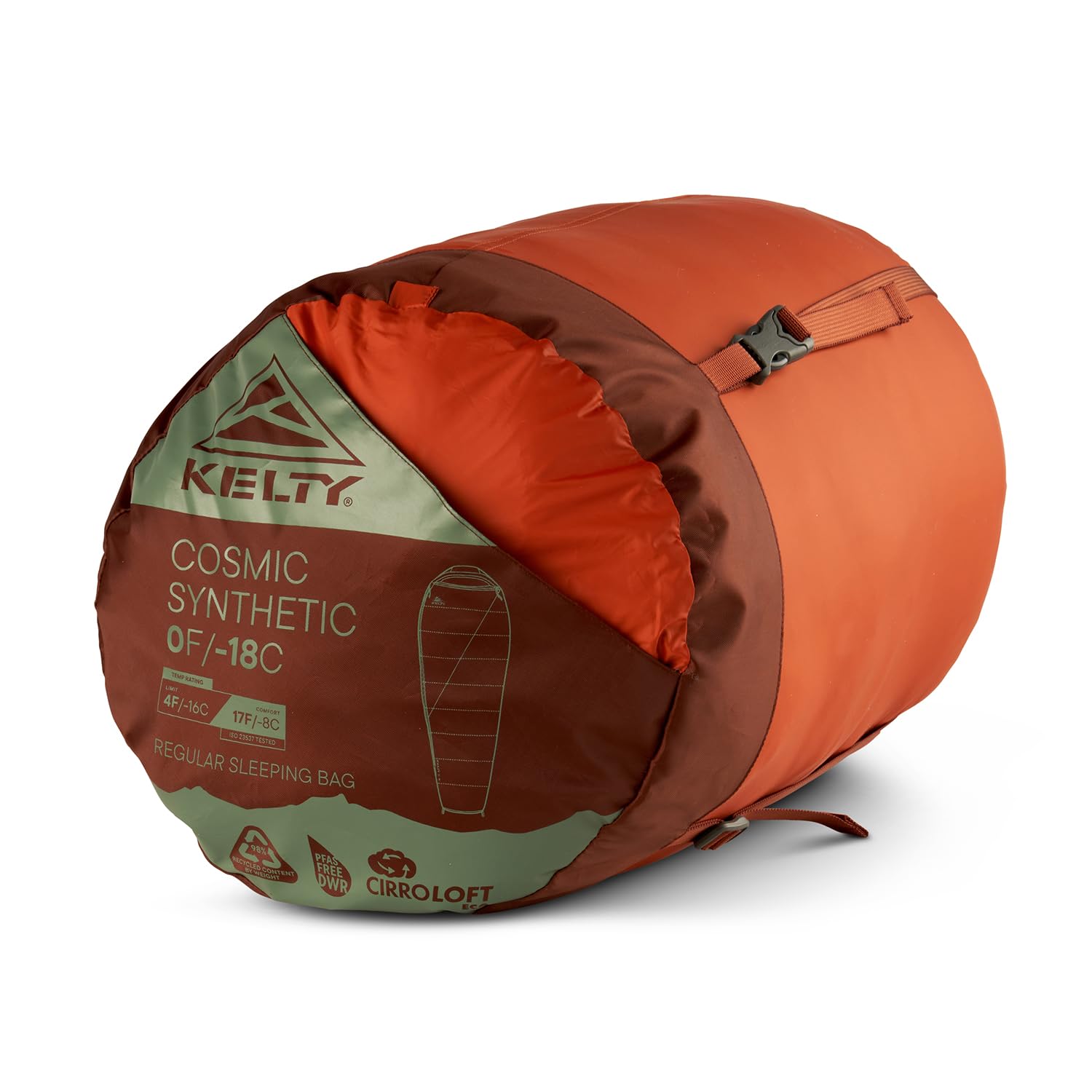 Kelty Cosmic Synthetic Fill 0 Degree Backpacking Sleeping Bag, Regular – Compression Straps, Stuff Sack Included - Image 14