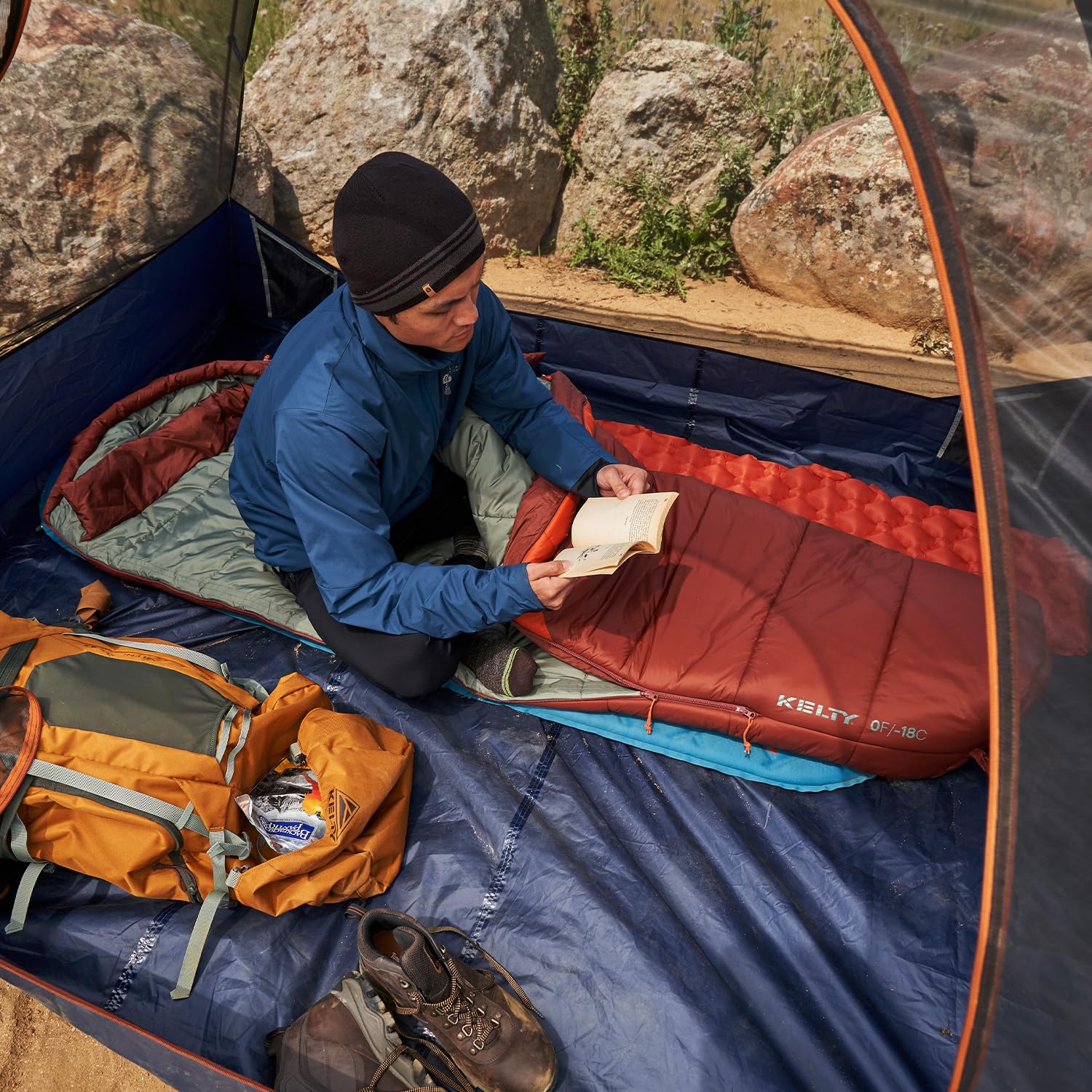 Kelty Cosmic Synthetic Fill 0 Degree Backpacking Sleeping Bag, Regular – Compression Straps, Stuff Sack Included - Image 17