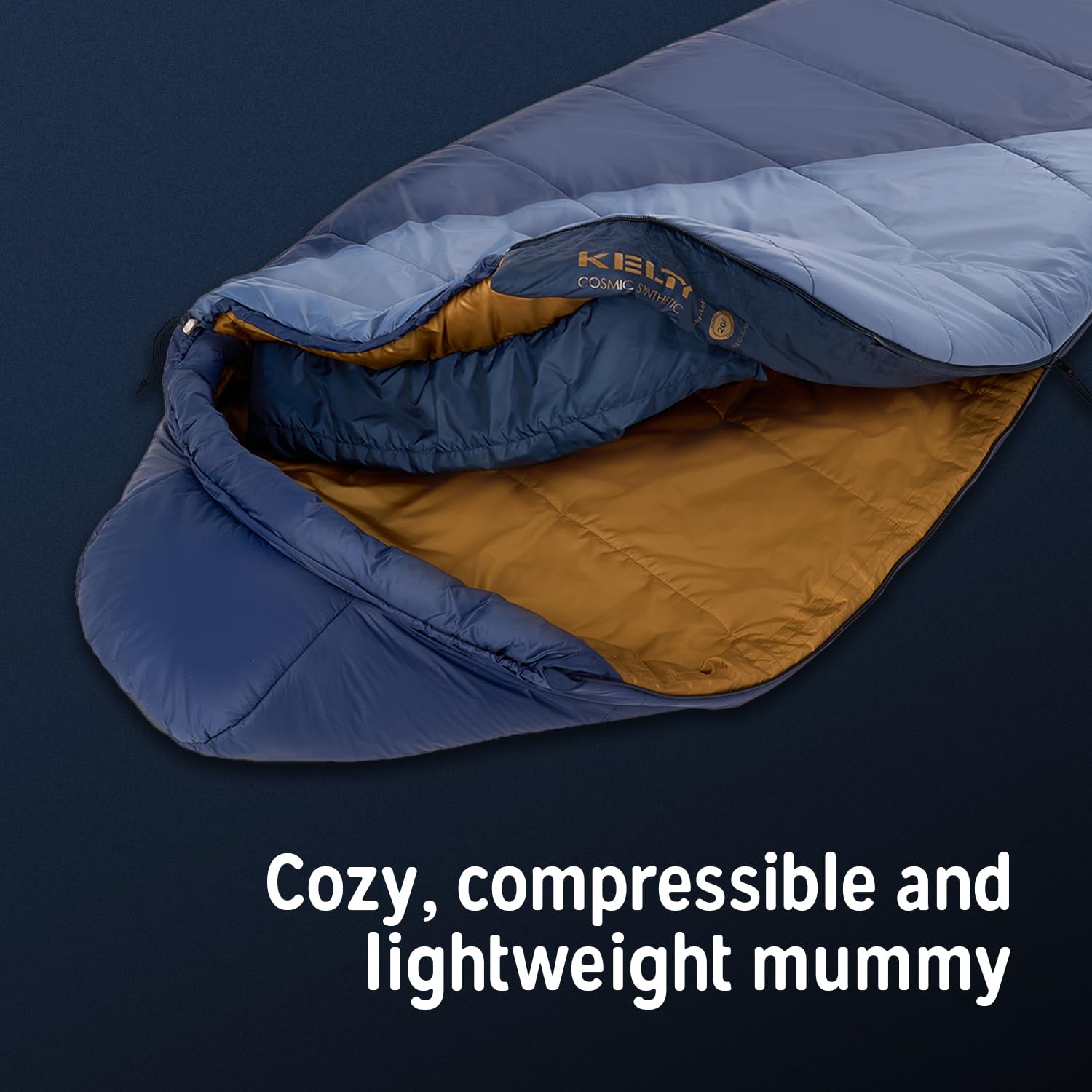 Kelty Cosmic Synthetic Fill 20 Degree Backpacking Sleeping Bag – Compression Straps, Stuff Sack Included - Image 10