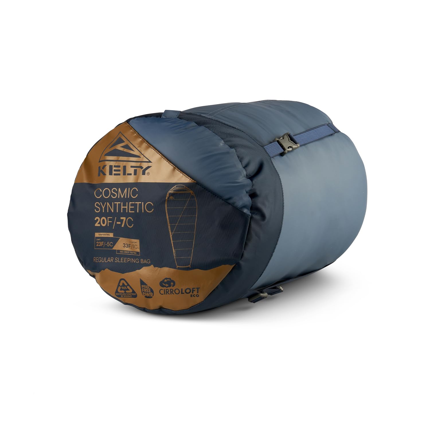 Kelty Cosmic Synthetic Fill 20 Degree Backpacking Sleeping Bag – Compression Straps, Stuff Sack Included - Image 15