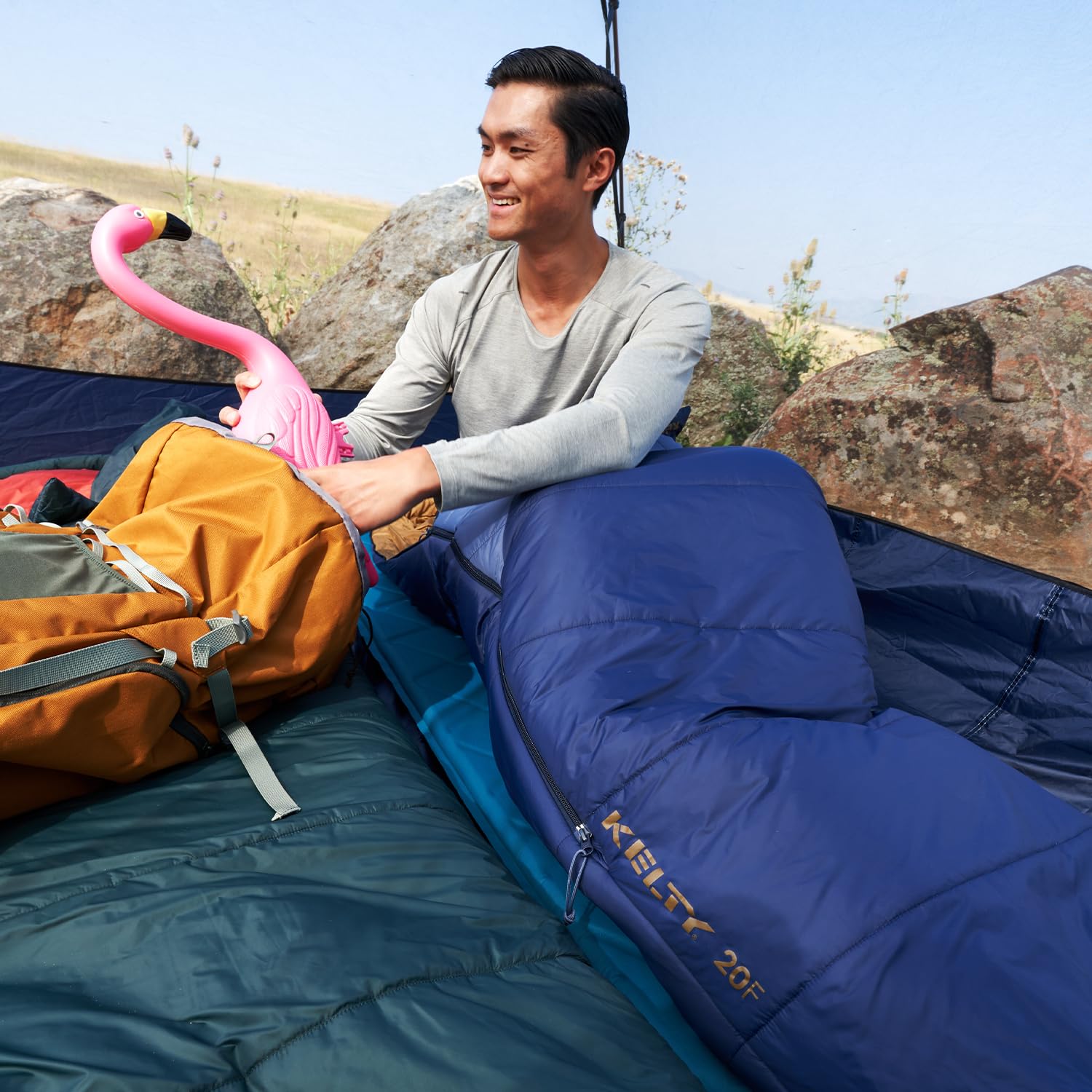 Kelty Cosmic Synthetic Fill 20 Degree Backpacking Sleeping Bag – Compression Straps, Stuff Sack Included - Image 18