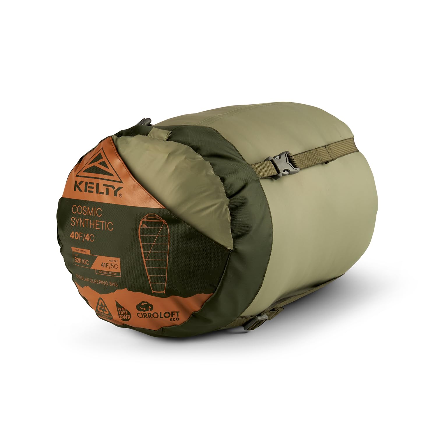 Kelty Cosmic Synthetic Fill 40 Degree Backpacking Sleeping Bag with Compression Straps, Compact and Lightweight, 2022 - Image 13