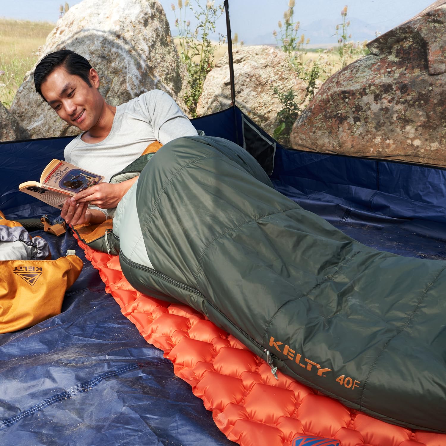 Kelty Cosmic Synthetic Fill 40 Degree Backpacking Sleeping Bag with Compression Straps, Compact and Lightweight, 2022 - Image 15