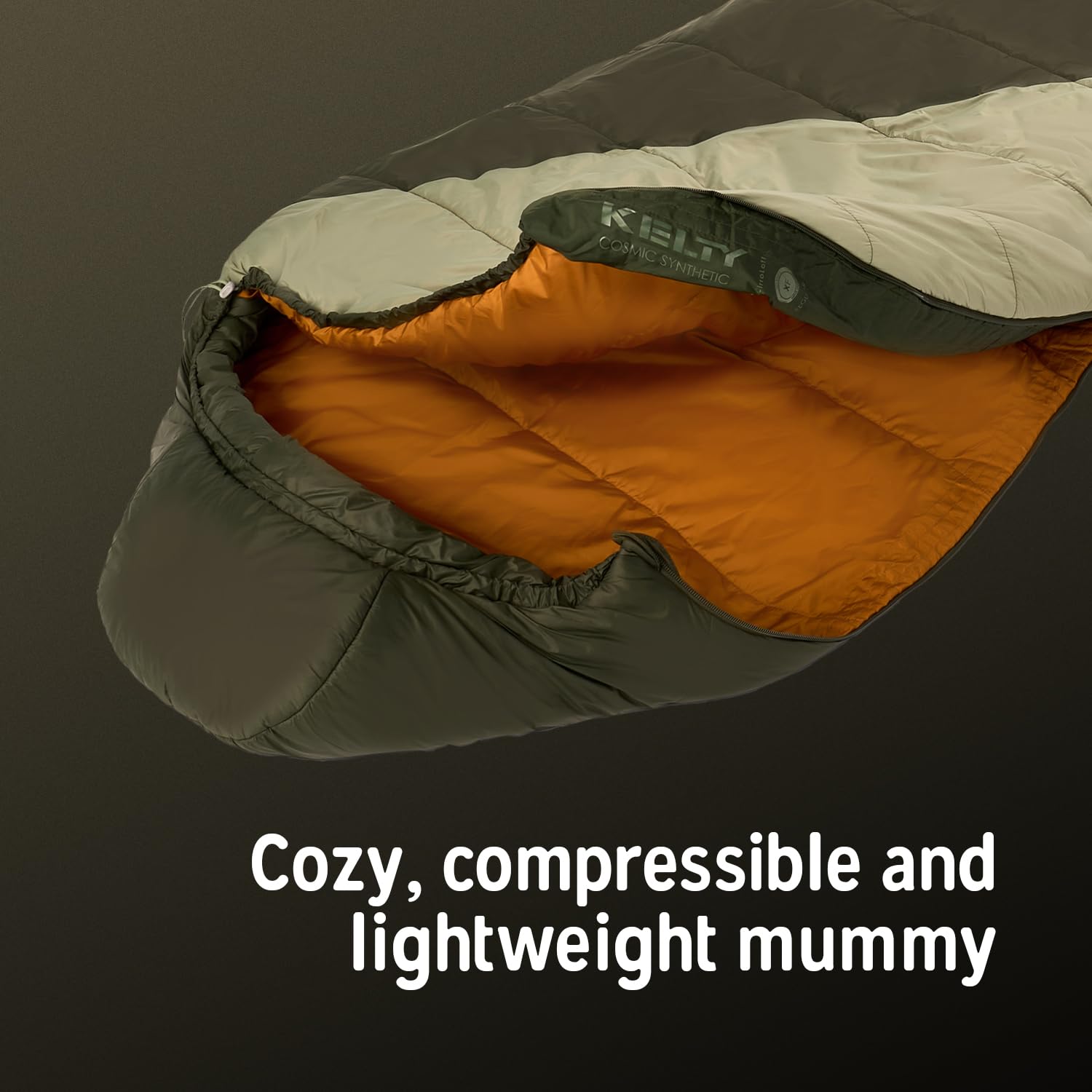 Kelty Cosmic Synthetic Fill 40 Degree Backpacking Sleeping Bag with Compression Straps, Compact and Lightweight, 2022 - Image 9