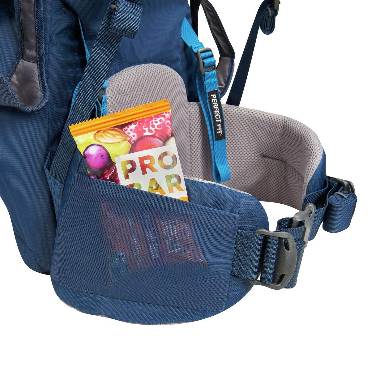 Kelty Journey PerfectFit Child Carrier Backpack, Adjustable Suspension with Hipbelt, 5 Point Safety Harness, Large Zippered Mesh Pockets - Image 7