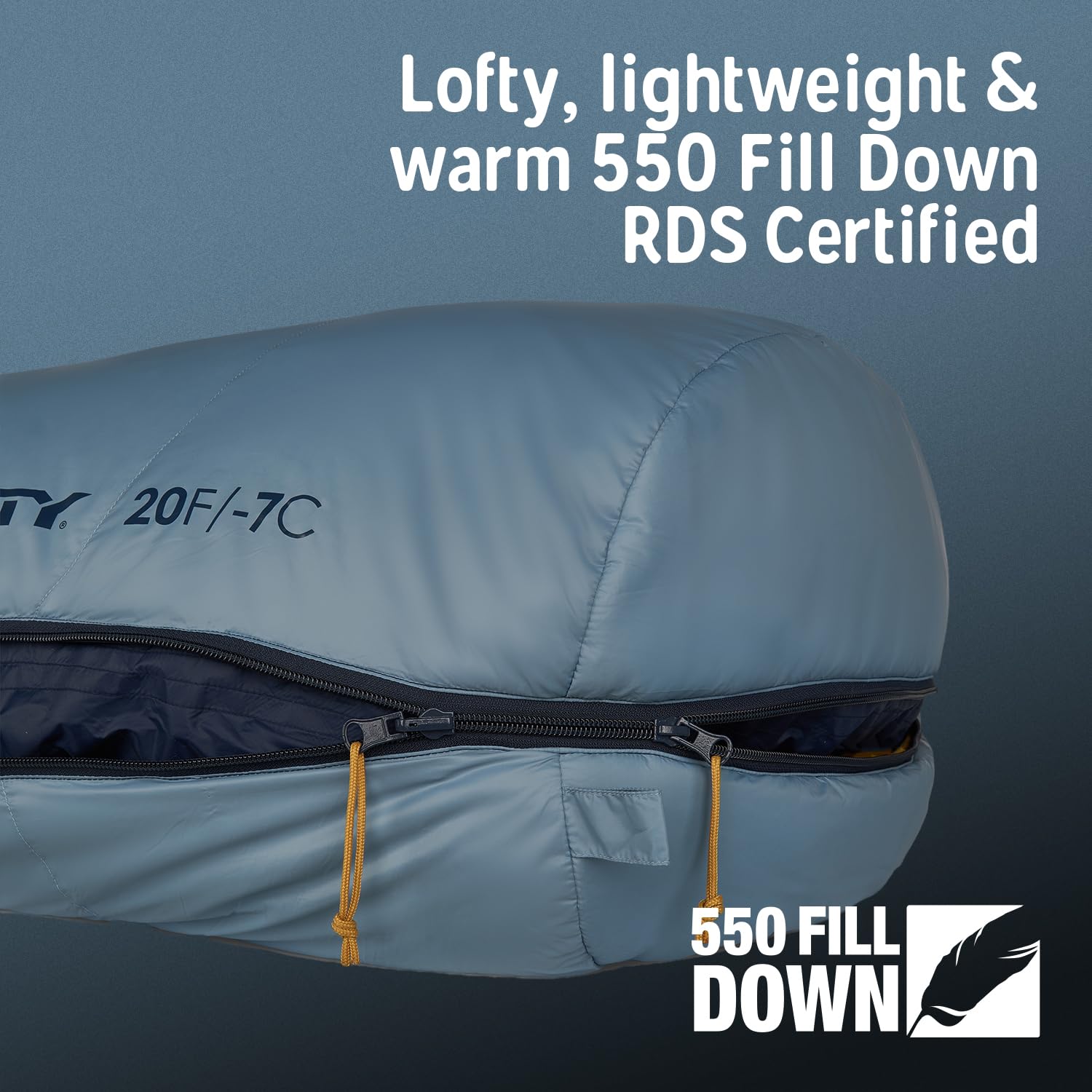 Kelty Supernova Down Sleeping Bag, Compact + Lightweight, Roomy Shape for All Body Types and Sleep Positions, Recycled Shell Fabrics - Image 6