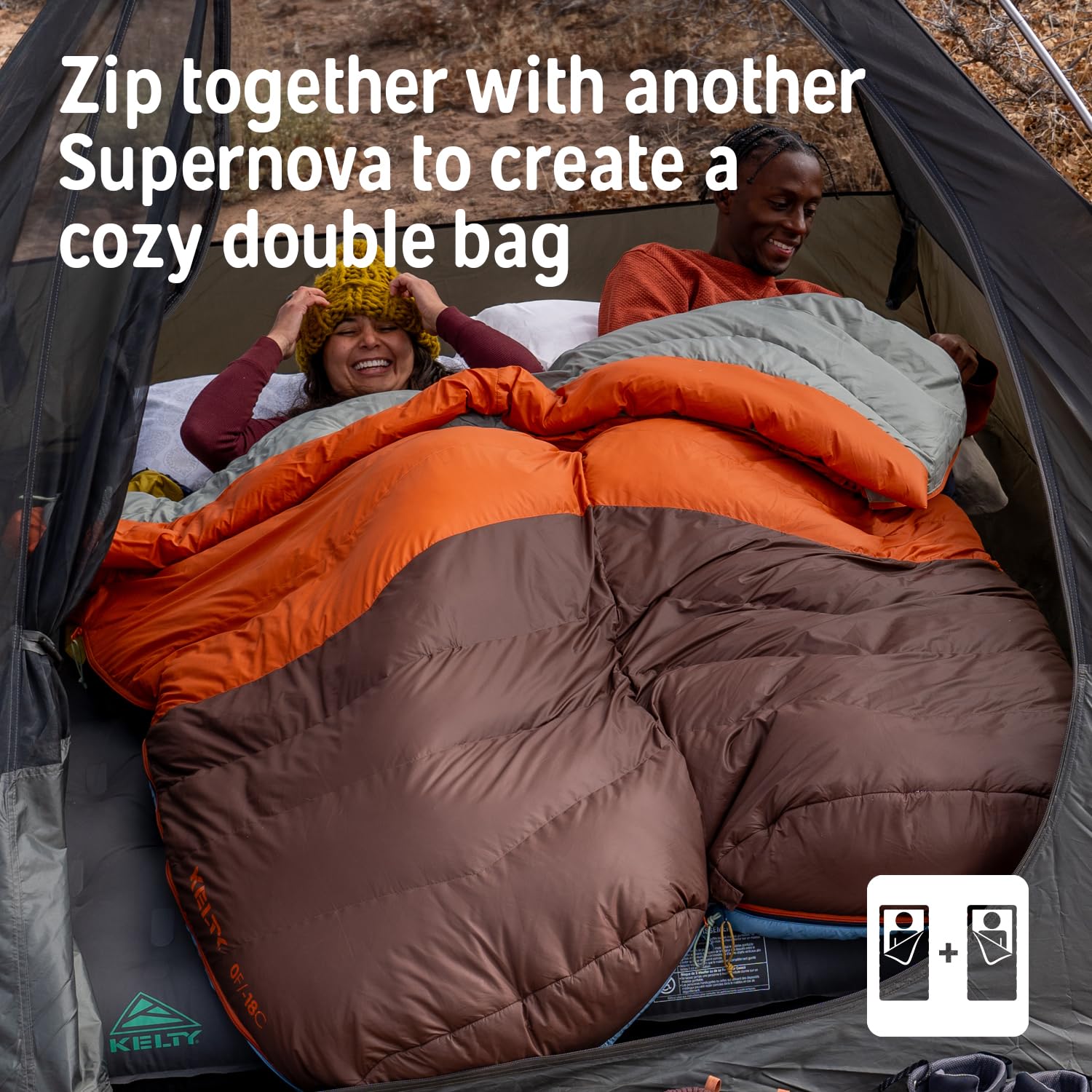 Kelty Supernova Down Sleeping Bag, Compact + Lightweight, Roomy Shape for All Body Types and Sleep Positions, Recycled Shell Fabrics - Image 7