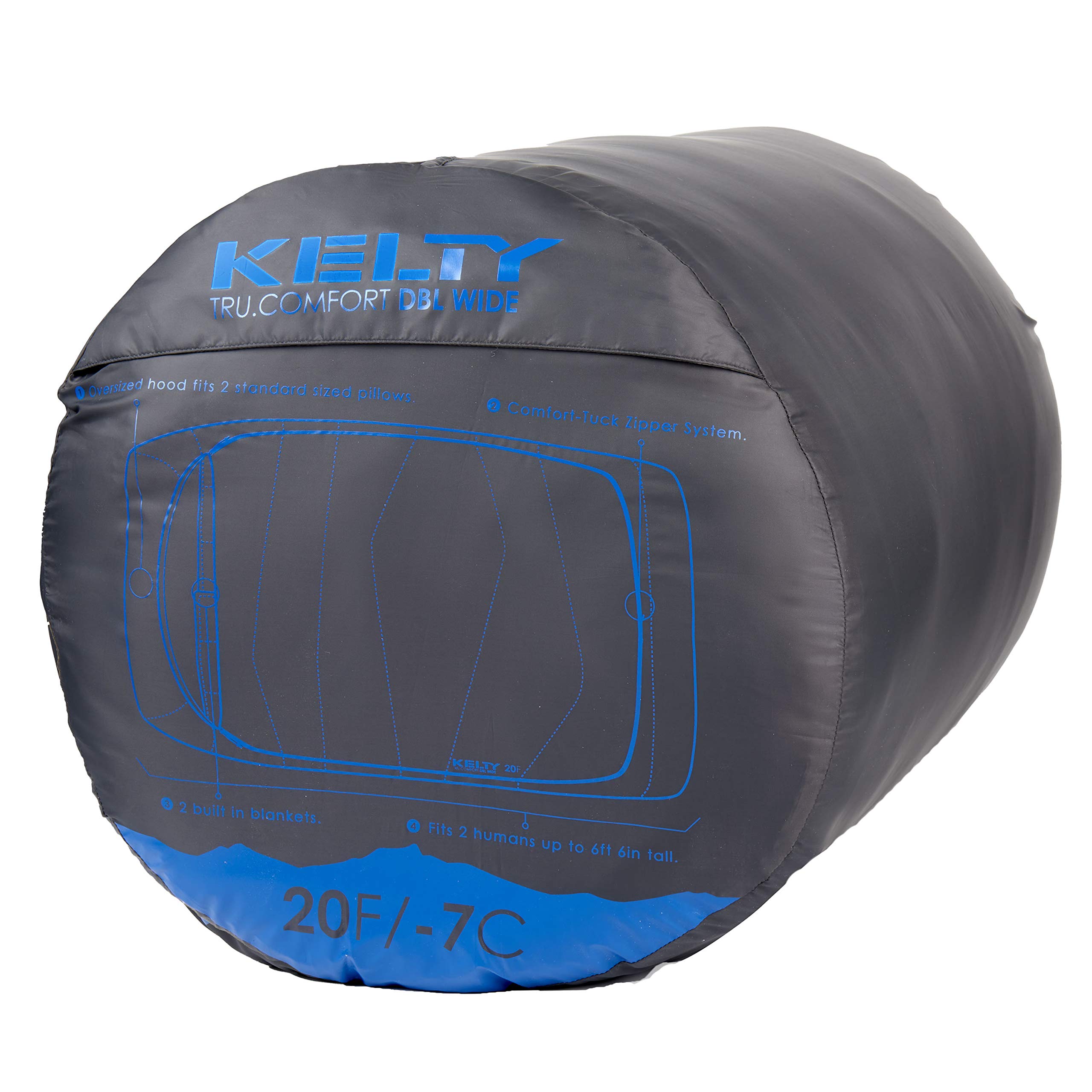 Kelty Tru.Comfort Doublewide 20 Degree Sleeping Bag – Two Person Synthetic Camping Sleeping Bag for Couples & Family Camping - Image 3
